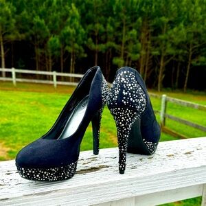 Limelight diamond embellished heels.